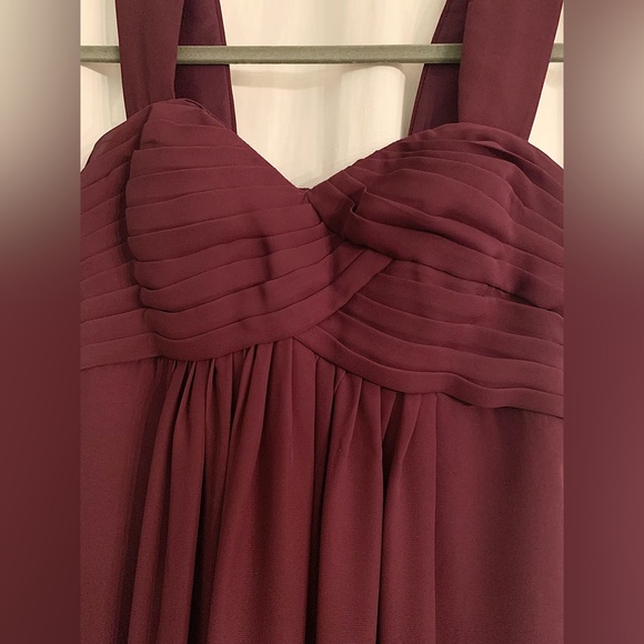 Maroon Empire Dress • PERFECT CONDITION - Picture 5 of 16